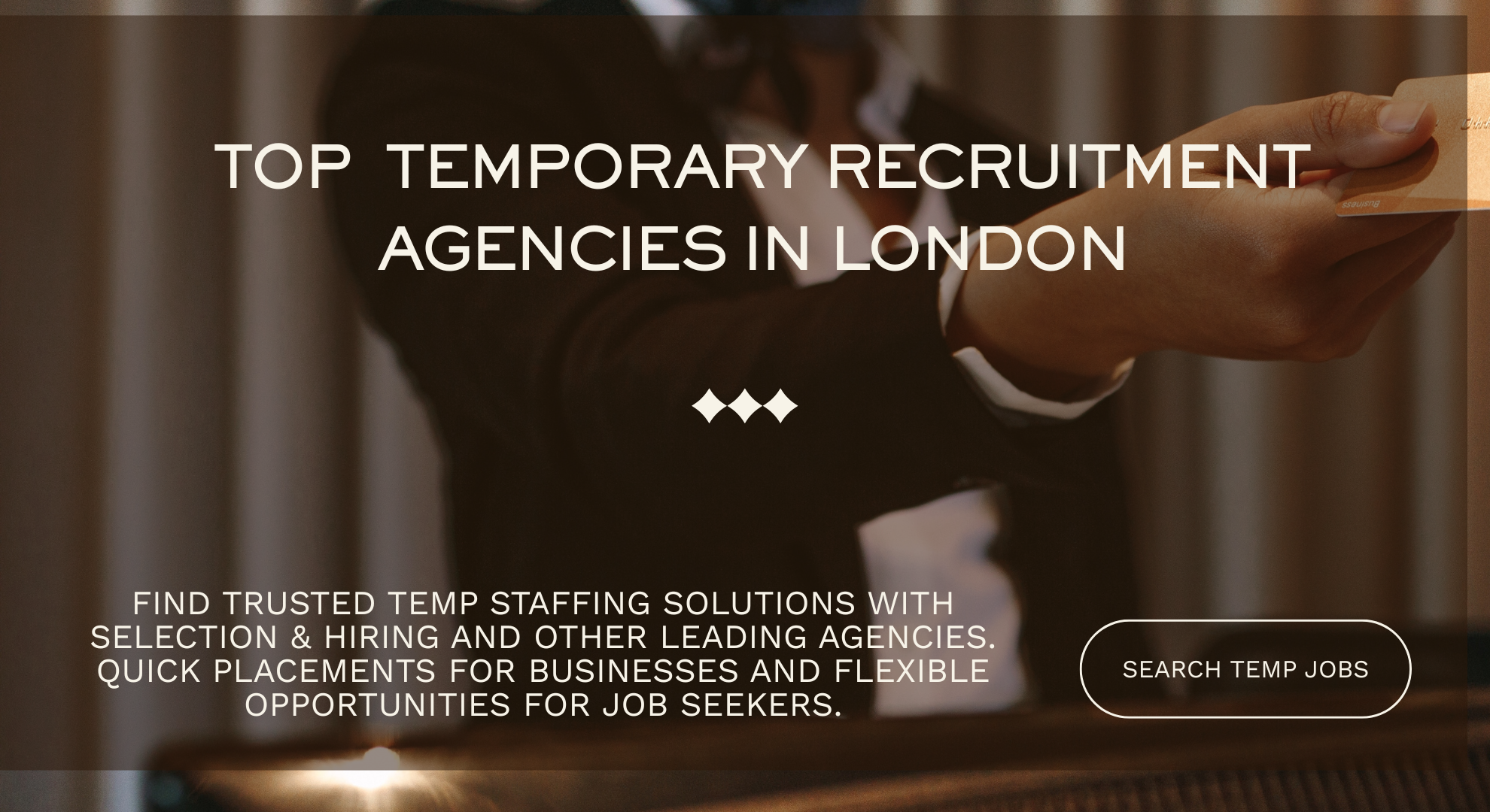 Top Temporary Recruitment Agencies in London