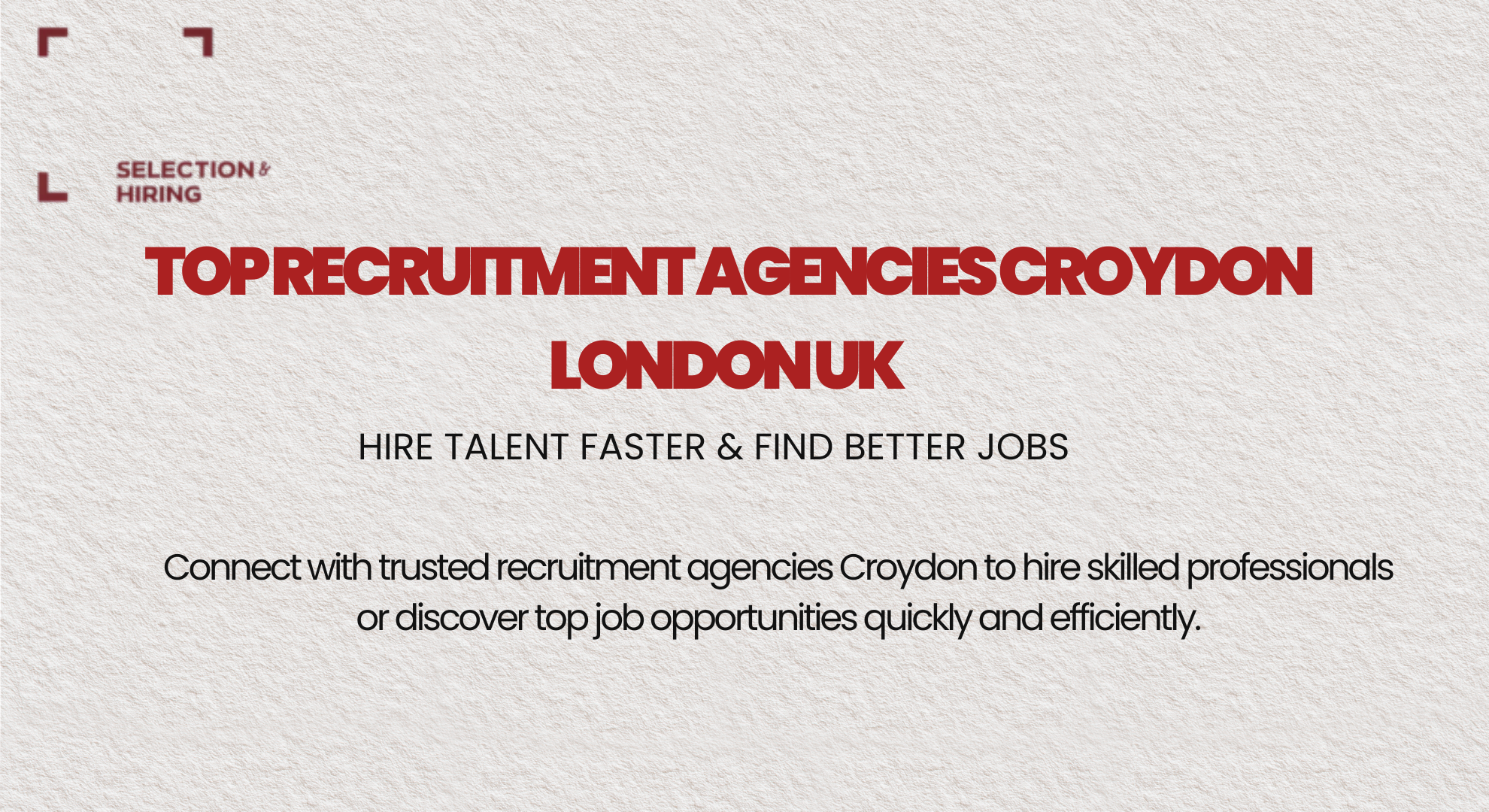 Top Recruitment Agencies Croydon