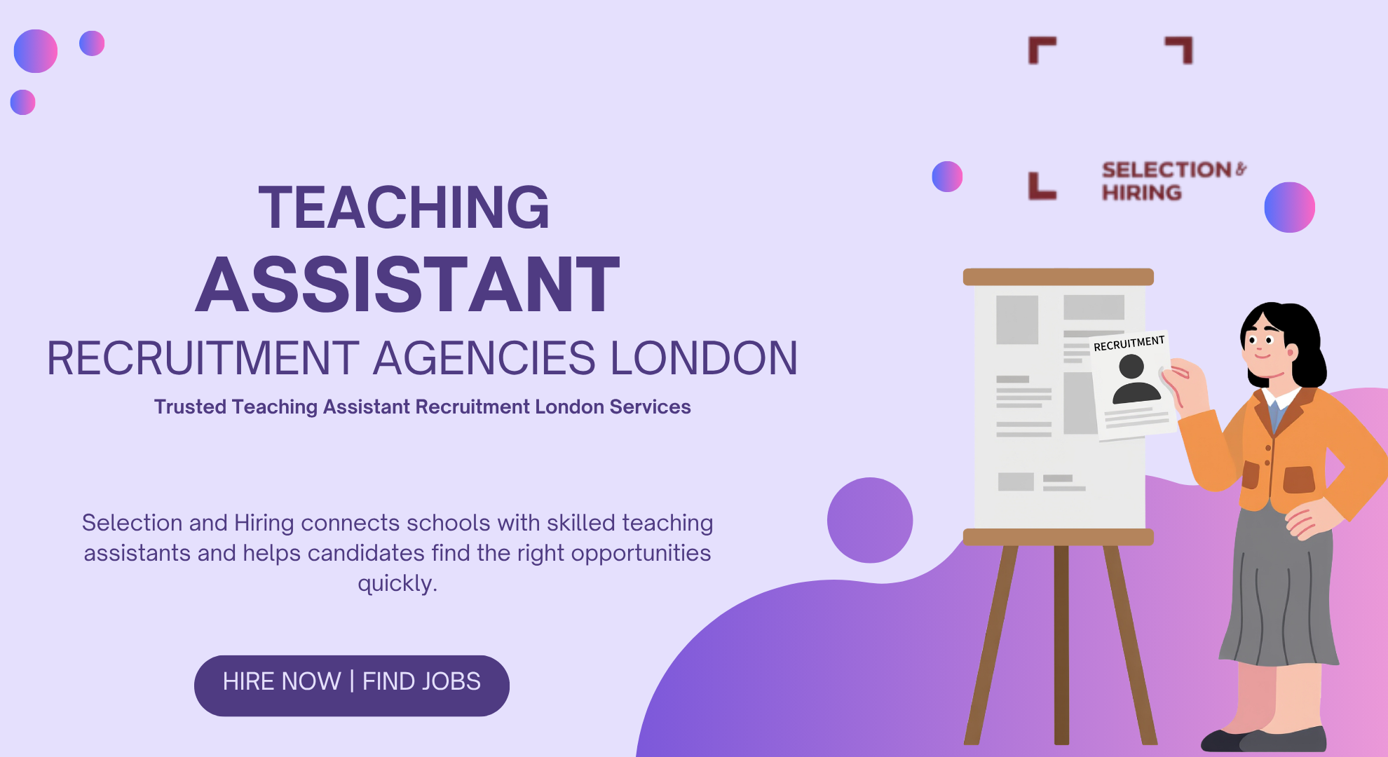 teaching assistant recruitment agencies london