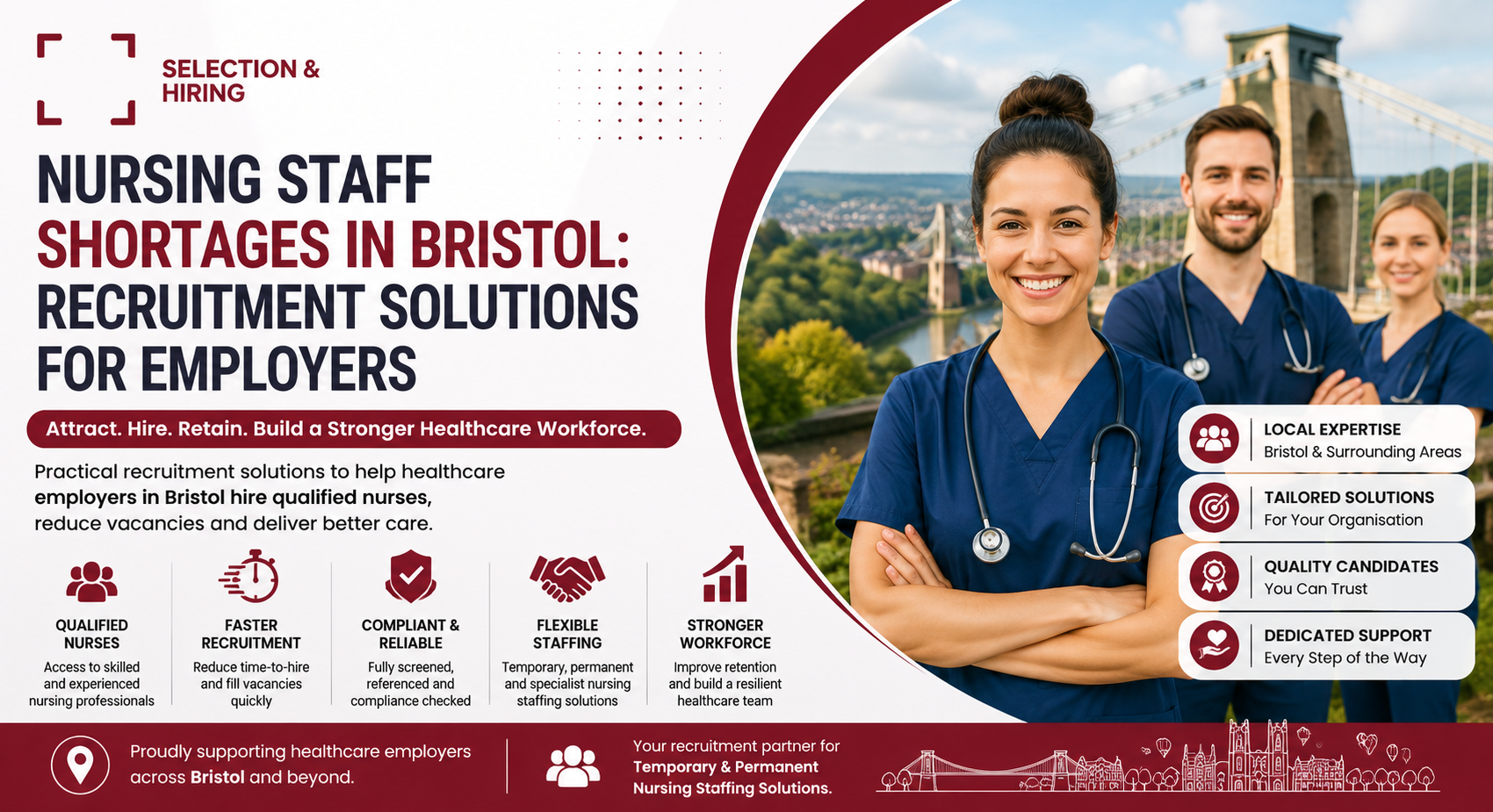 Nursing staff recruitment solutions in Bristol