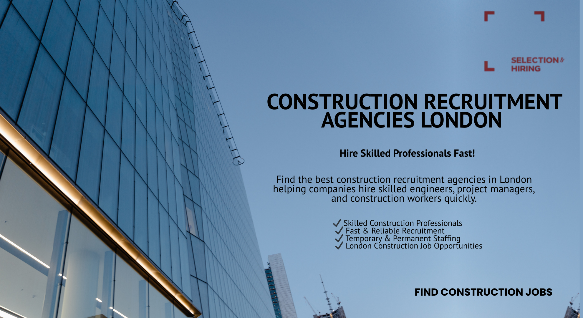 Construction Recruitment Agencies London