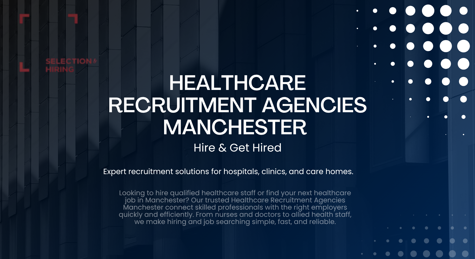 Healthcare Recruitment Agencies Manchester